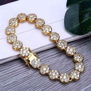 Outstanding Quality 14K Gold Diamond 💎  CZ Tennis Bracelet Mega Bling Iced Out